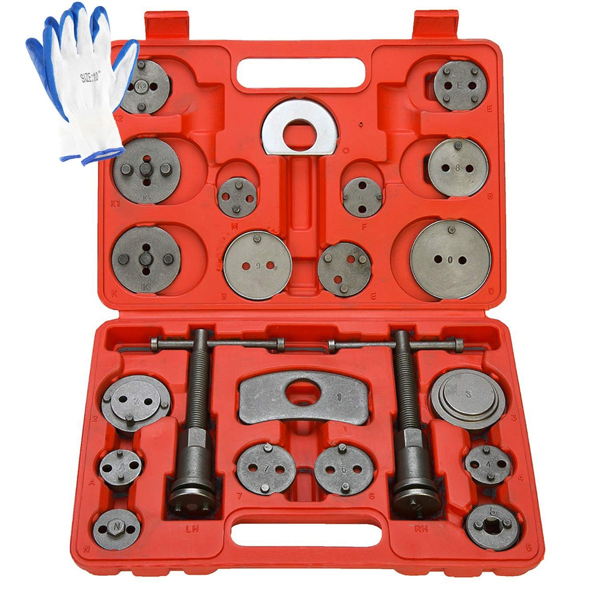 8MILELAKE caliper tool set in case for organized brake maintenance