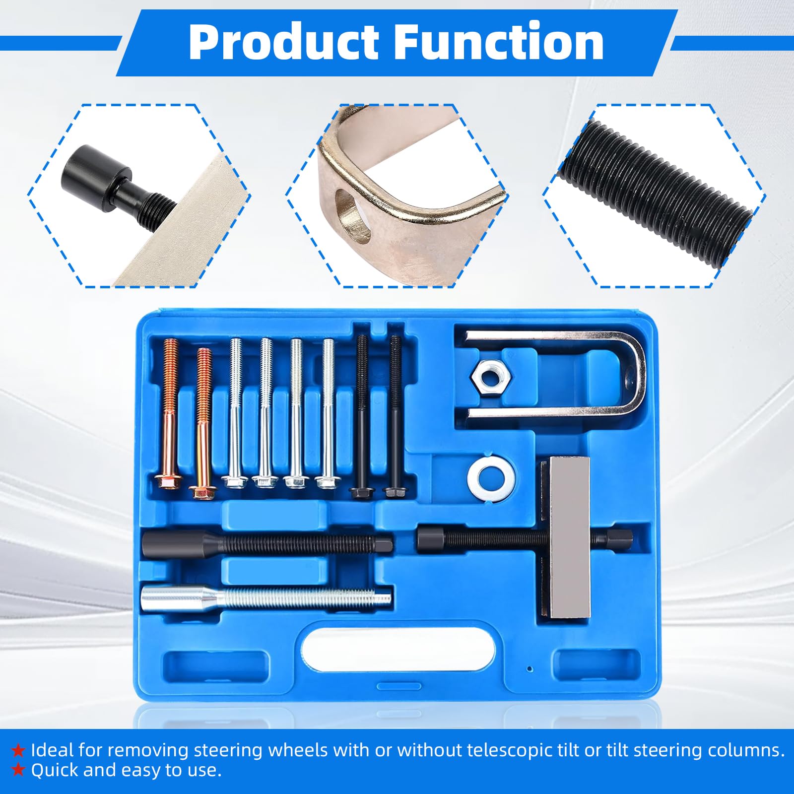 8MILELAKE portable toolkit in blue, ideal for DIY automotive tasks.