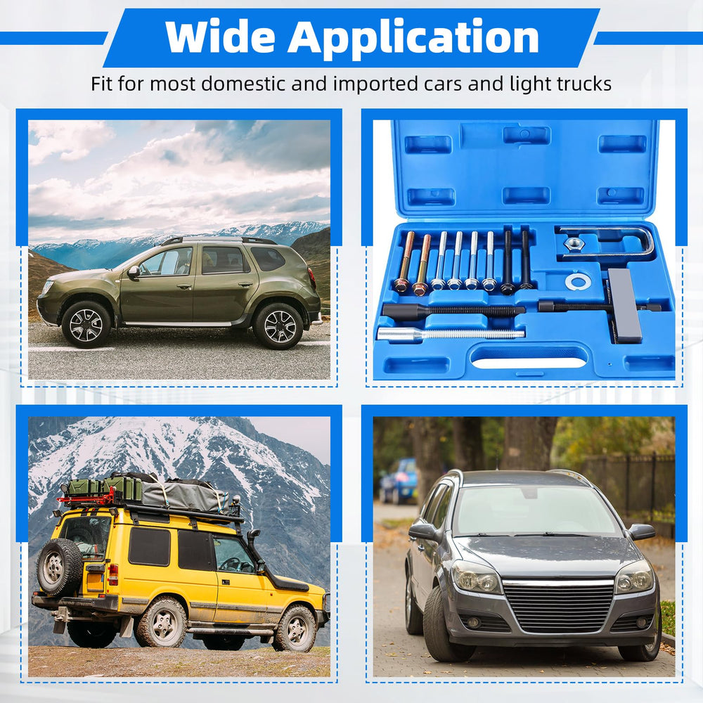 8MILELAKE puller-kit components in blue case, organized for fast access.