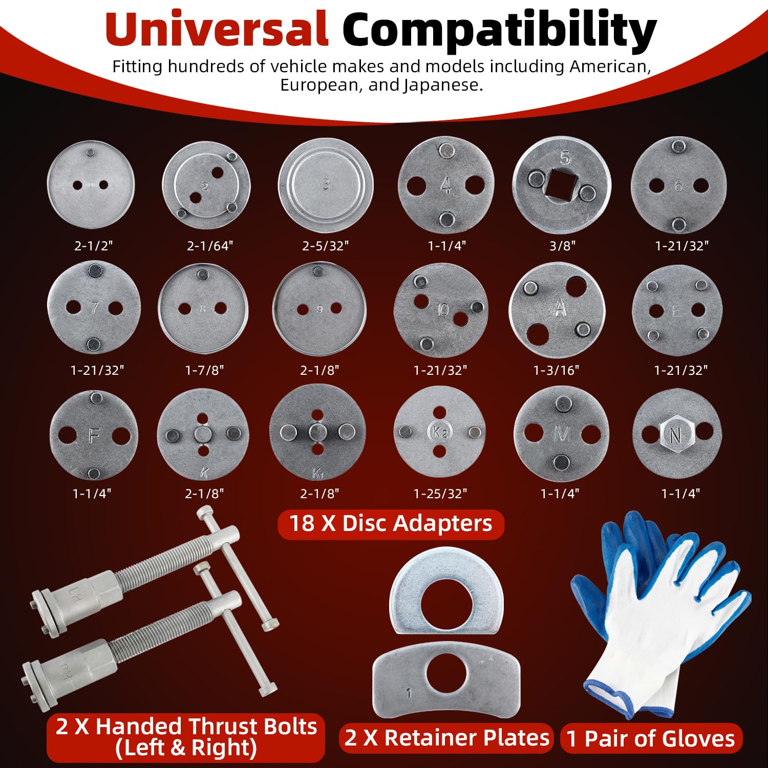 8MILELAKE right thrust bolt assembly for caliper compatibility