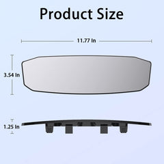 8sanlione curved glass mirror expands rear view for safer parking
