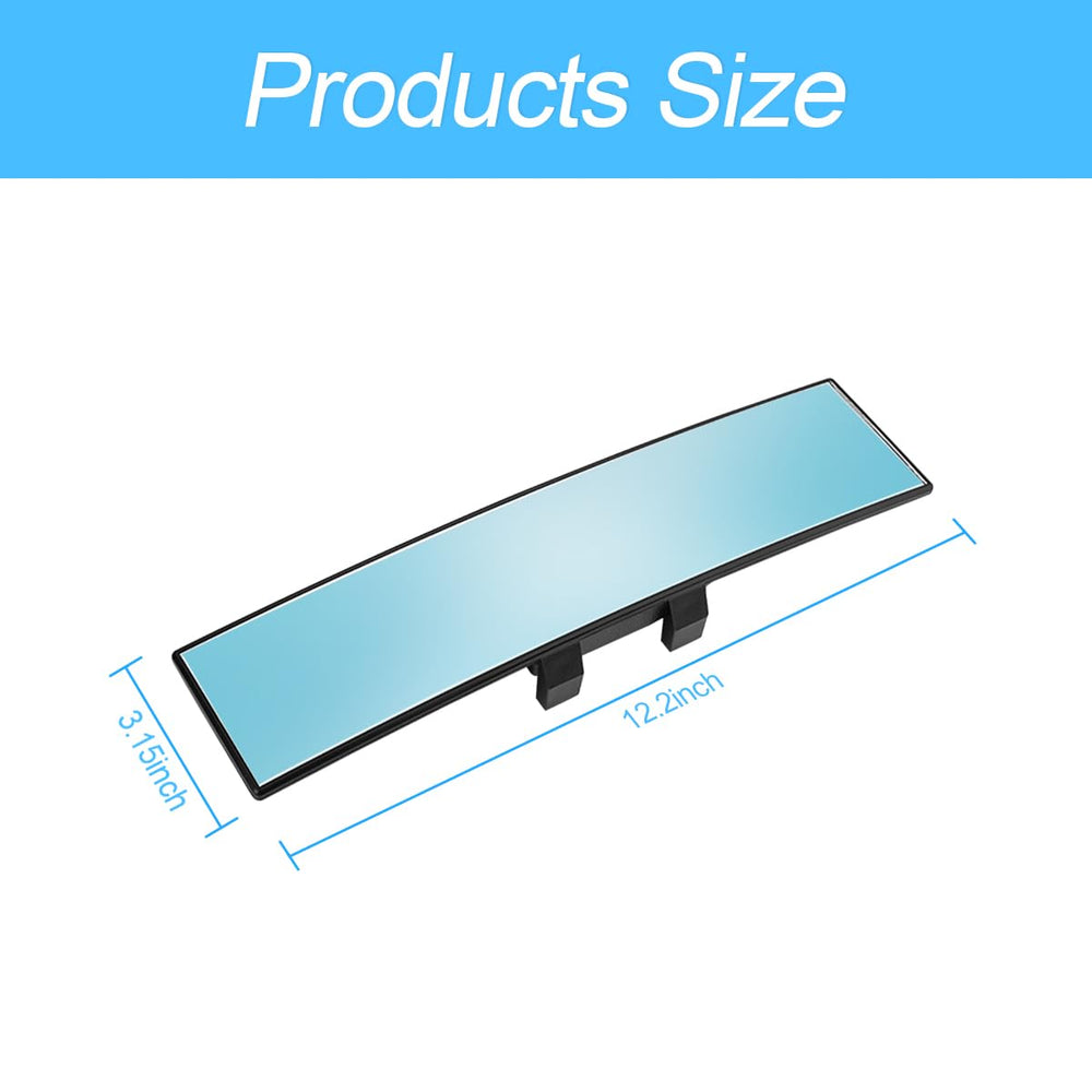 8sanlione blue anti-glare rearview mirror reduces night glare and eye strain