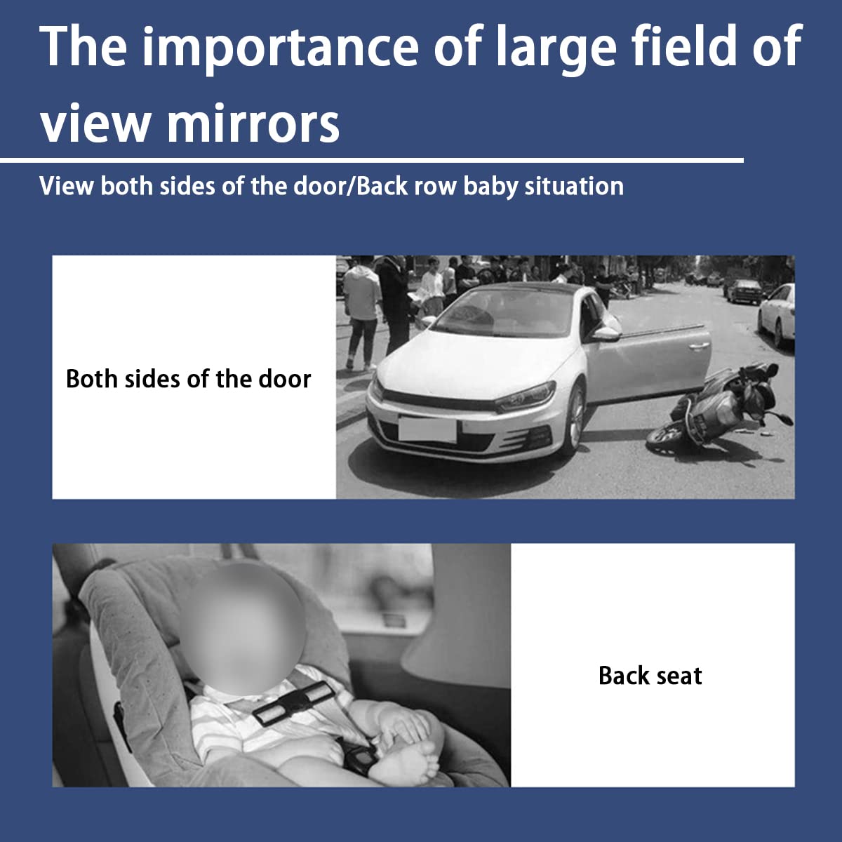 8sanlione durable ABS and glass edge resists wear while driving