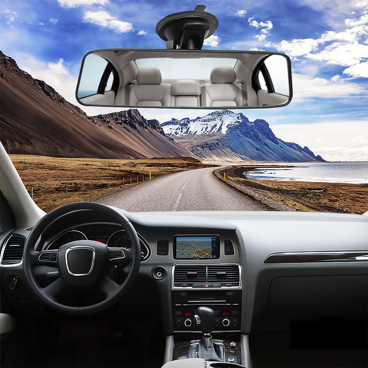 8sanlione durable suction mount provides lasting stability on dashboards.