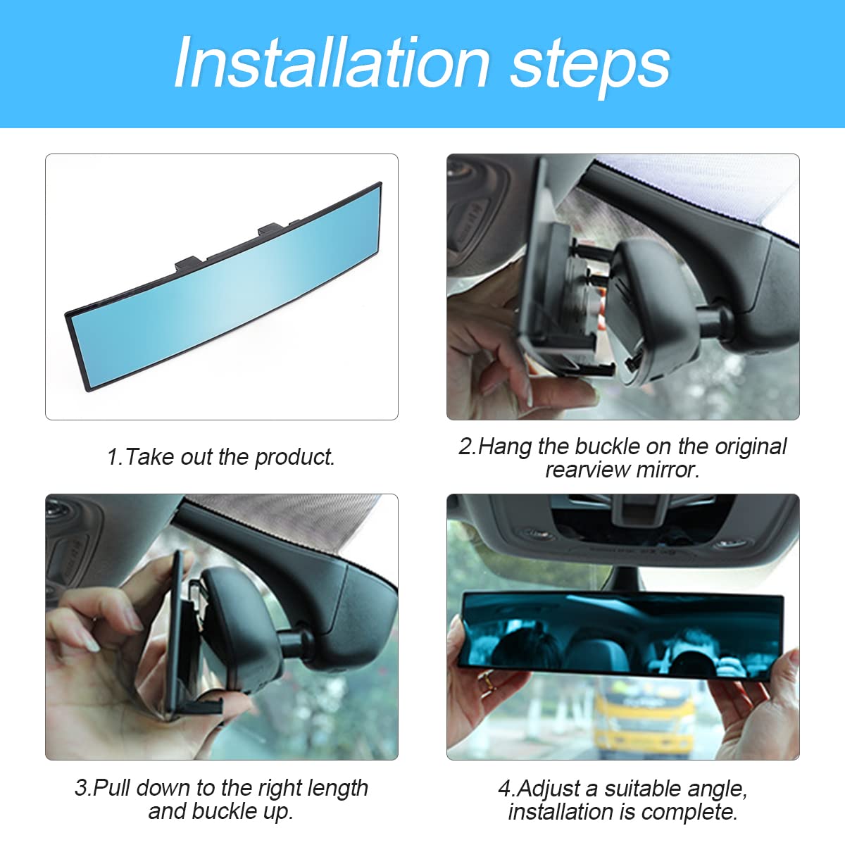 8sanlione clip-on design makes installation quick and tool-free