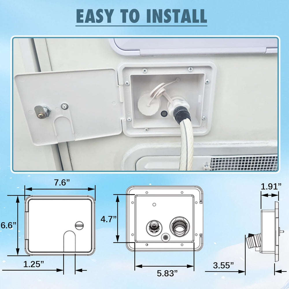 9TH SHOP easy installation and replacement for water inlets
