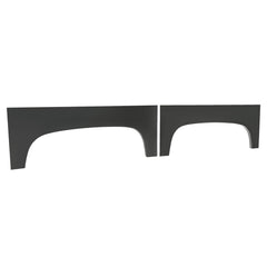 Kojem wheel arch repair panel closeup right, black steel finish.