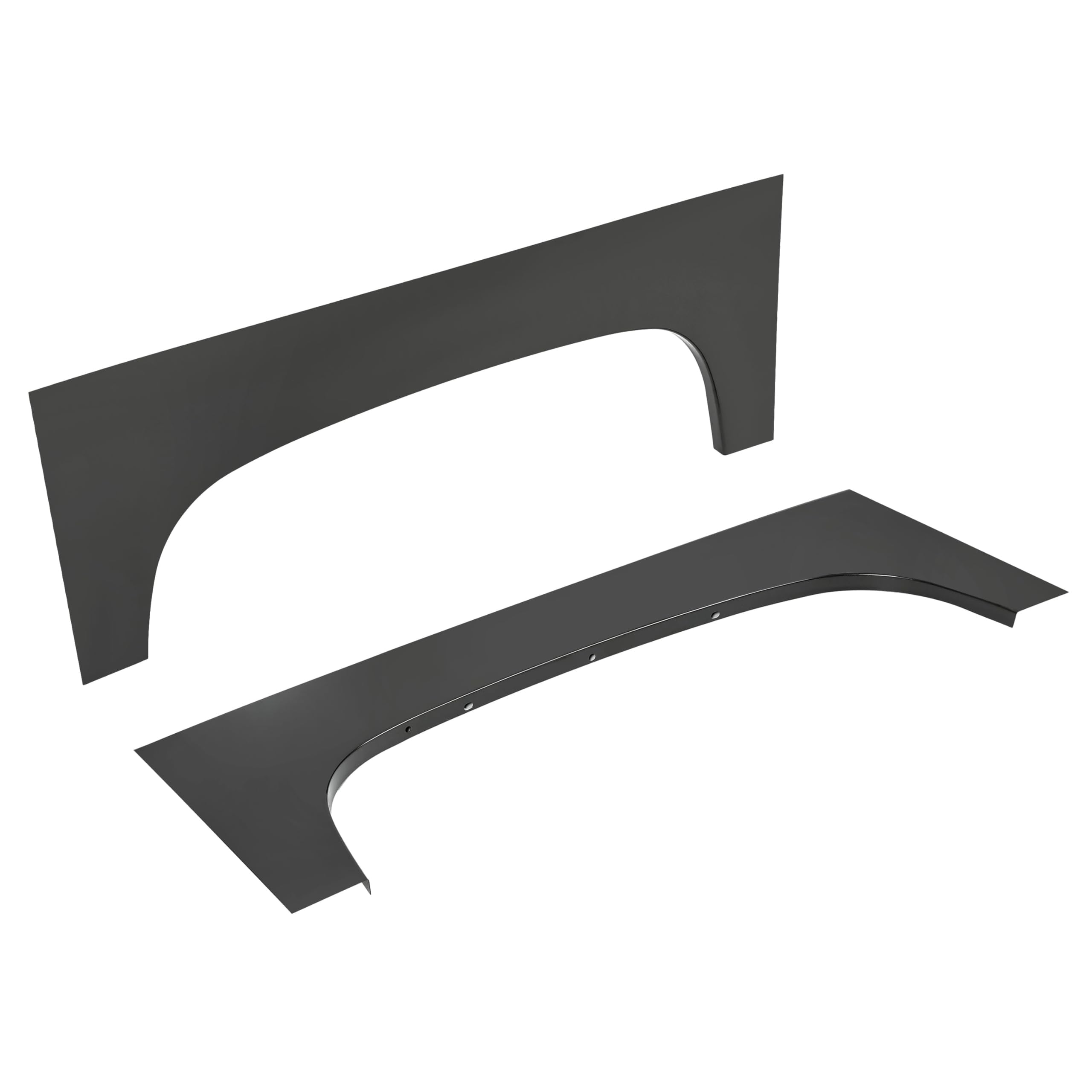 Kojem wheel arch repair panel fitment guide image with step hints.