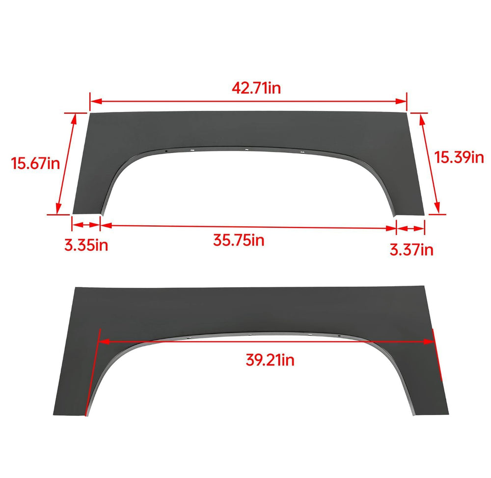 Kojem wheel arch repair panel right upper for 2007–2014 Silverado, durable steel.