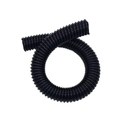 A.A Black Plastic Flex Battery Vent Hose Tubing for RVs and campers, UV resistant and durable.
