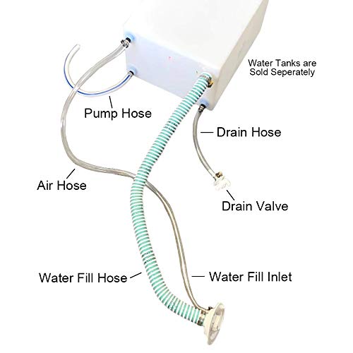 A.A 60-inch clear hose for air and drainage in the kit.