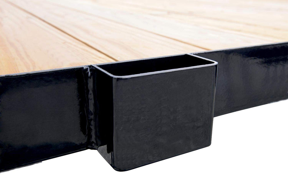 A.A Heavy Duty Weld-On 2x4 Stake Pocket inside dimensions for secure lumber