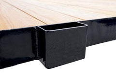 A.A Heavy Duty Weld-On 2x4 Stake Pocket inside dimensions for secure lumber