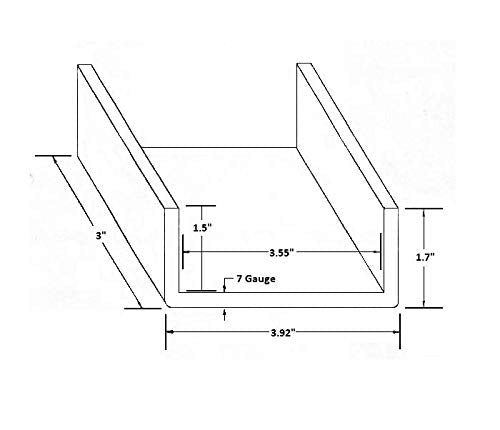 A.A Heavy Duty Weld-On 2x4 Stake Pocket pack of 8 for quick installs