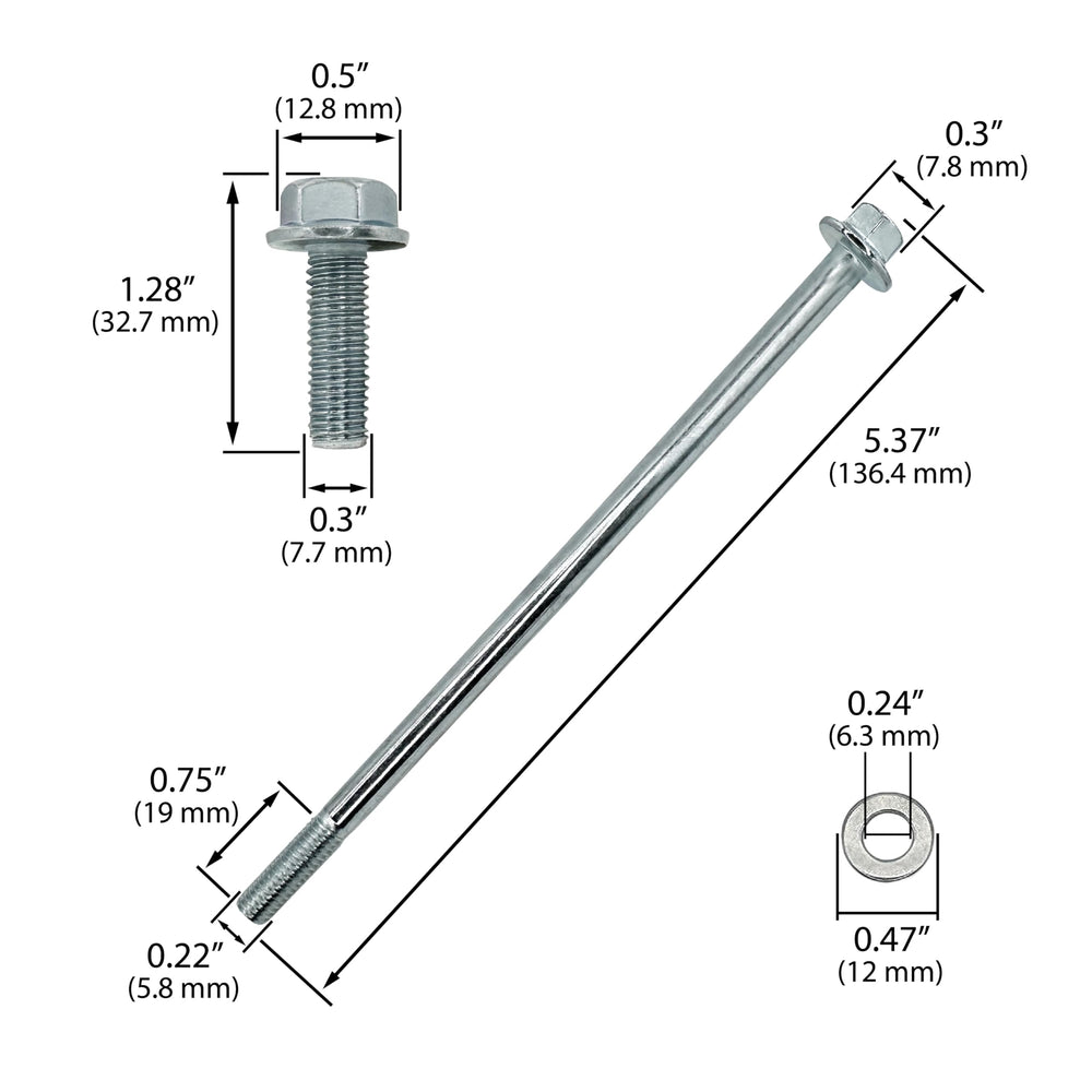 A.A oil pan bolts and washers included in kit for secure sealing.
