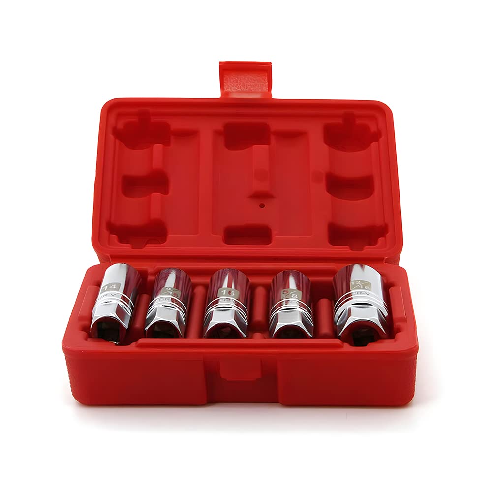 A ABIGAIL 3/8-inch drive spark plug socket set compact for toolboxes.