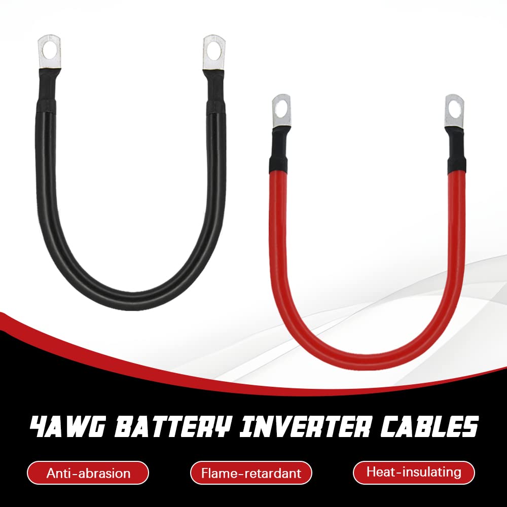 A ABIGAIL 4 AWG black negative battery cable, durable under heavy use.