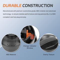 A ABIGAIL AC heater blower knob close-up, strong plastic for long-lasting use.