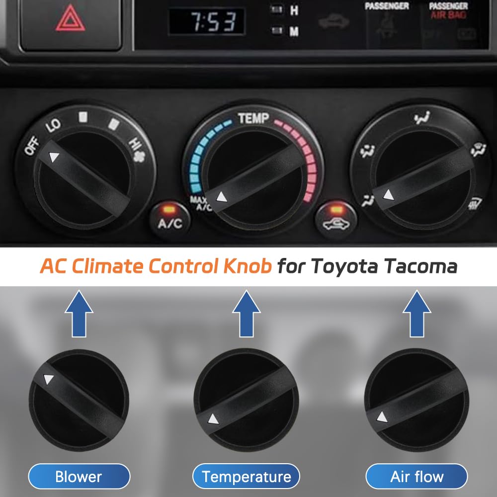 A ABIGAIL AC heater blower knob detailed edges, sturdy design for daily use.