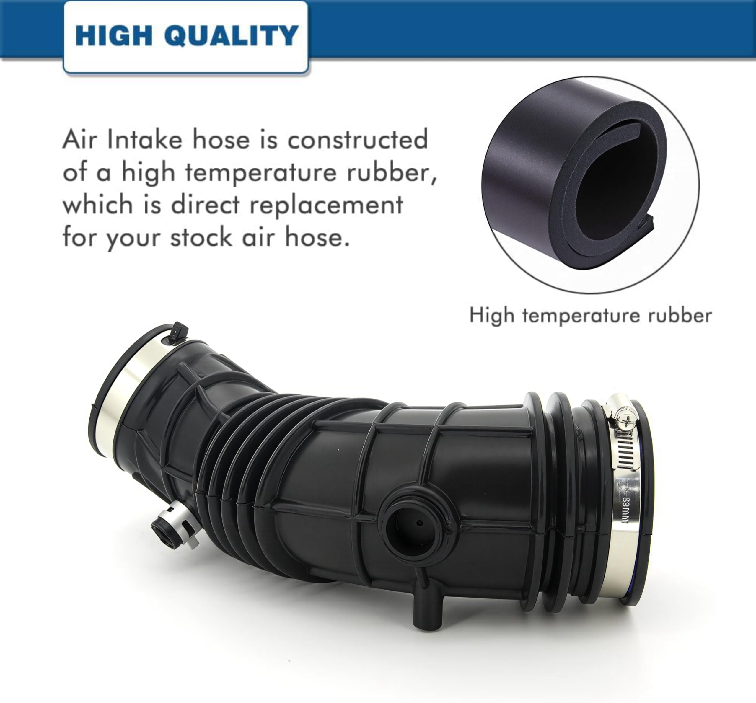 A ABIGAIL air intake hose installation scene under the hood.