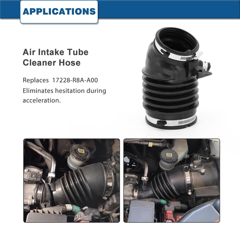 A ABIGAIL air intake hose end connection with secure seal.
