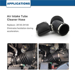 Close-up of A ABIGAIL air intake hose with high temperature rubber texture