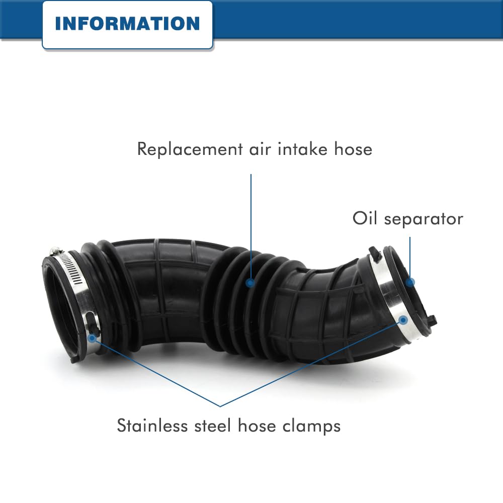 A ABIGAIL air intake hose heat-resistant rubber close-up for longevity