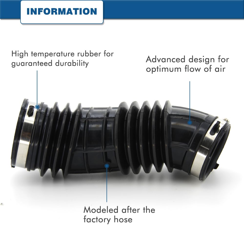 A ABIGAIL air intake hose guides air to turbocharger pathway