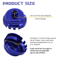 Bottom-edge slots align with filter cap tabs for firm grip during removal.