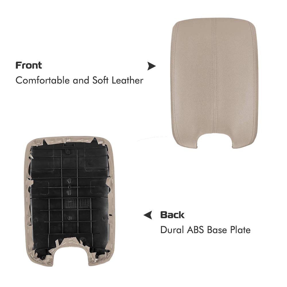A ABIGAIL beige armrest cover complements interior color palette.