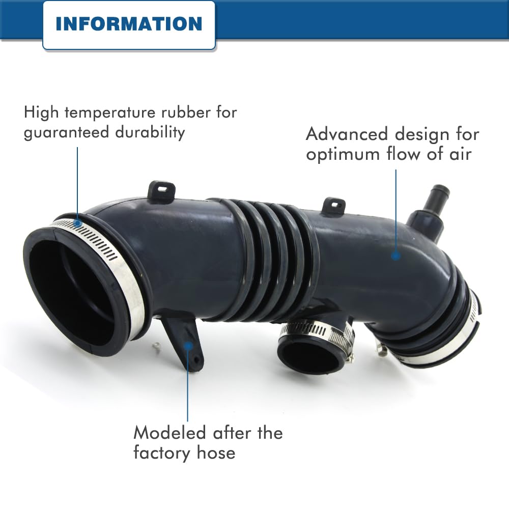 A ABIGAIL durable replacement hose for V6 3.4L Tacoma engines side view