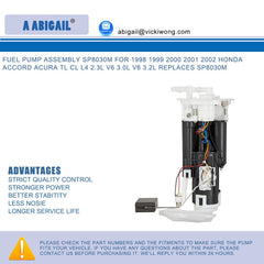 A ABIGAIL sending unit inside the fuel pump ensuring accurate level sensing