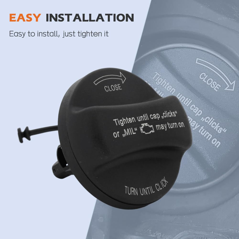 A ABIGAIL fuel cap compatible with multiple BMW models.