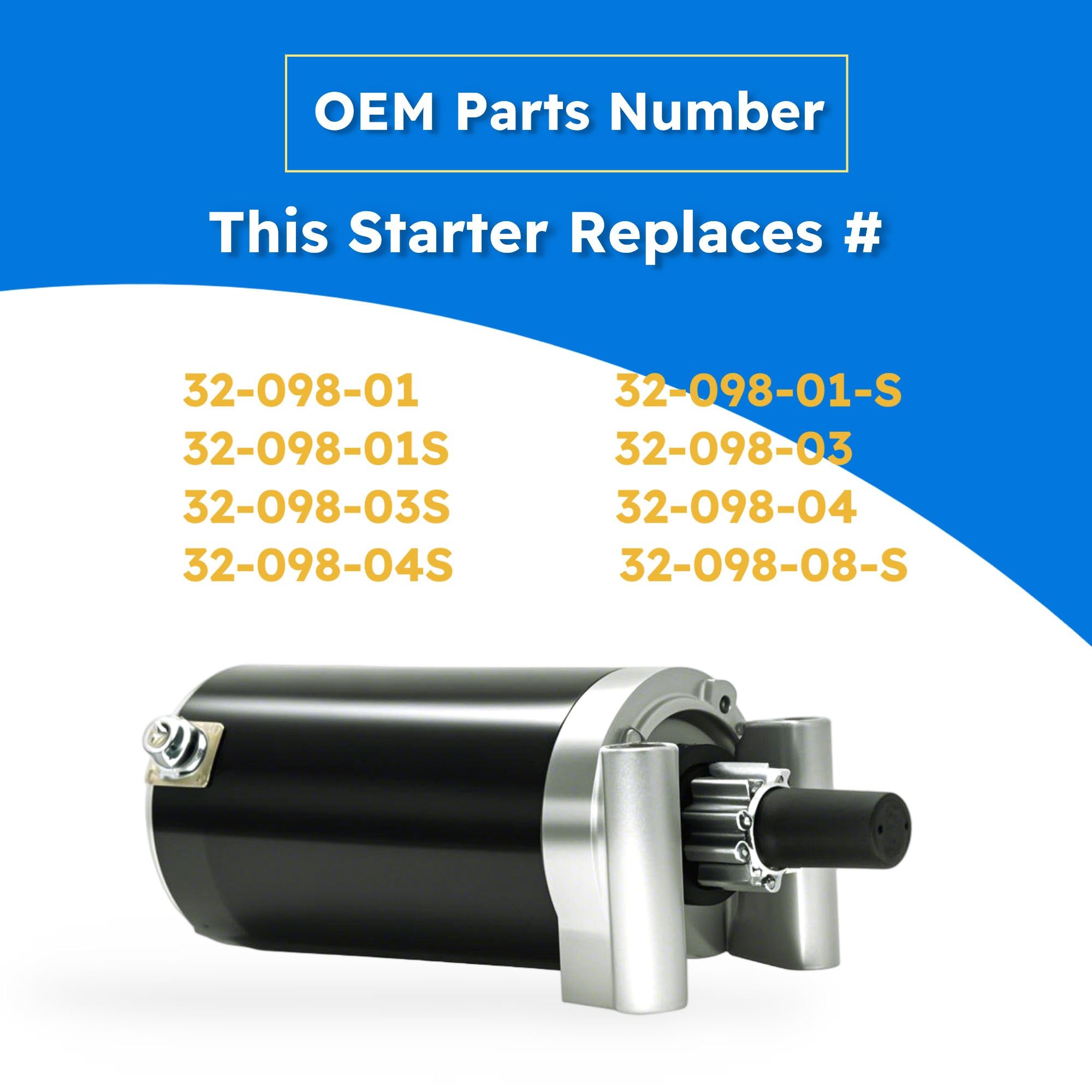 Abigail Kohler starter motor label aids quick identification during routine maintenance.