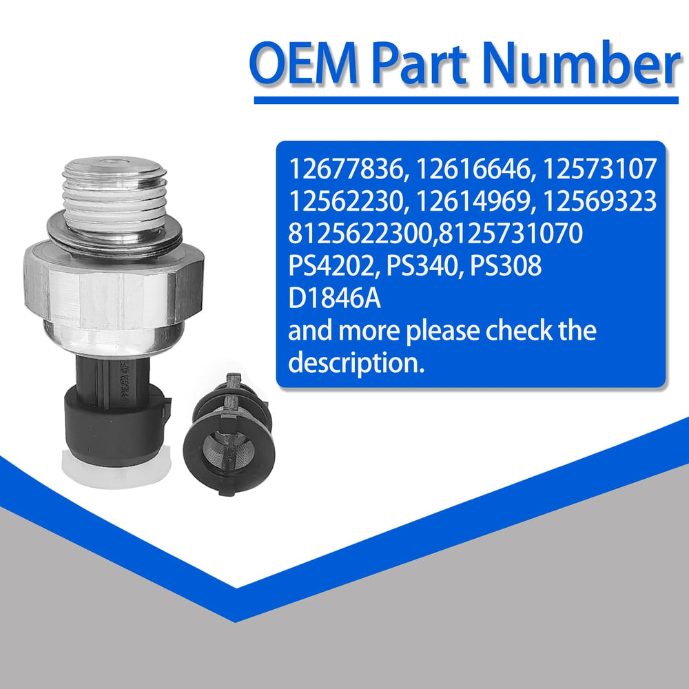 A ABIGAIL oil pressure sensor durability and material emphasis for long service life.