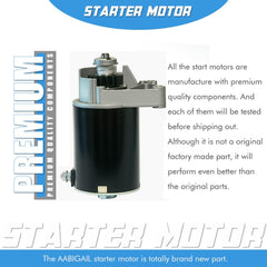 A ABIGAIL Briggs V-Twin starter, mounting flange, secure fit.