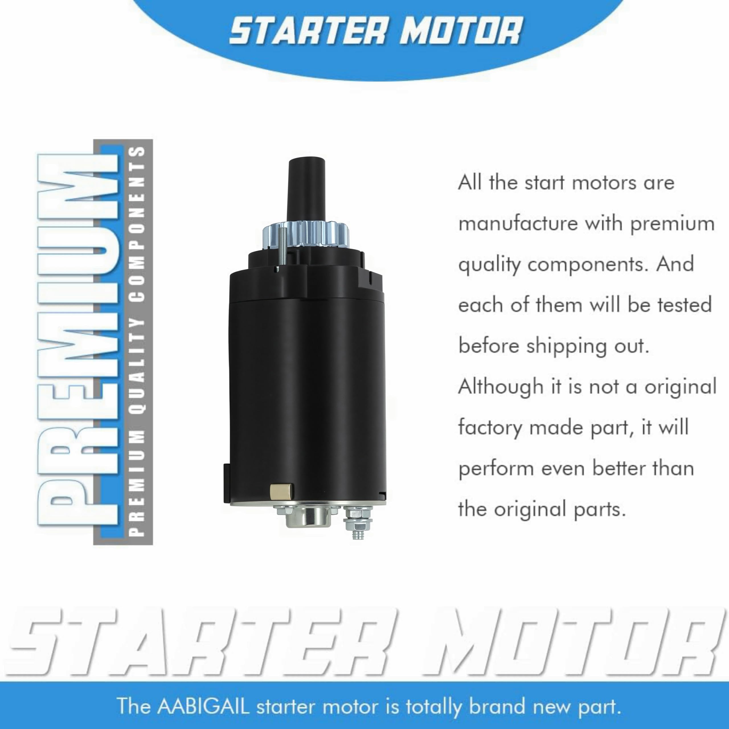 ABIGAIL Kohler Courage SV590 starter motor for consistent performance