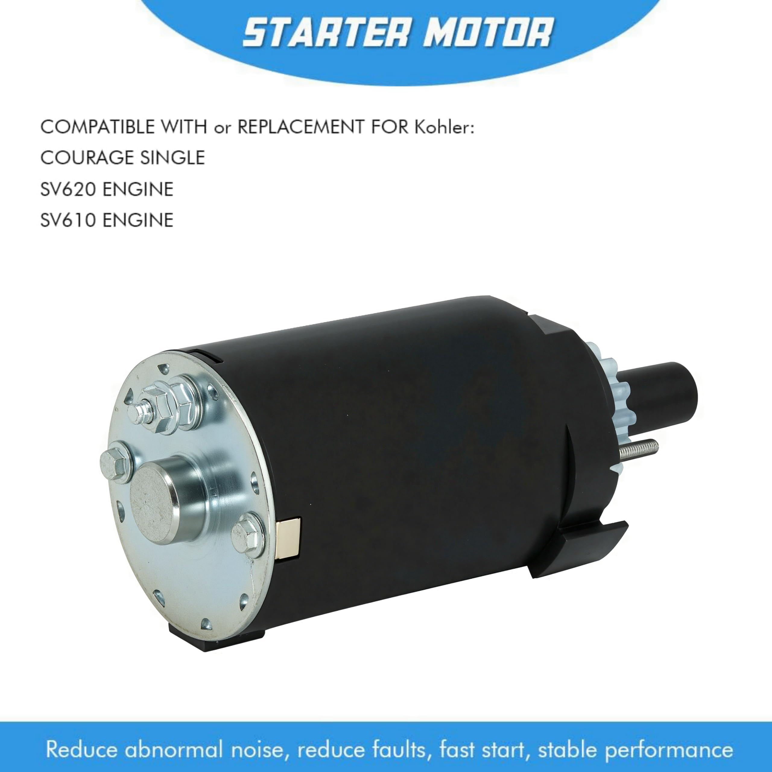 ABIGAIL Kohler Courage SV600 starter motor delivers quick starts