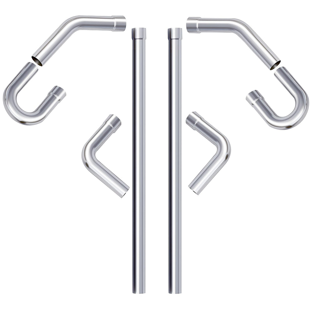 A-KARCK 2.5-inch straight pipes for durable, easy-to-install exhaust DIY