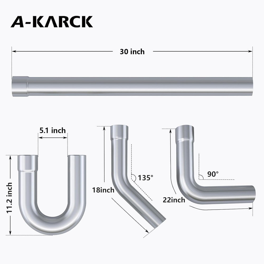 A-KARCK 90-degree mandrel bend pipe for precise corner routing