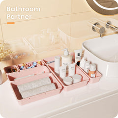 A-LuGei 28-piece set with 5 sizes keeps drawers organized.