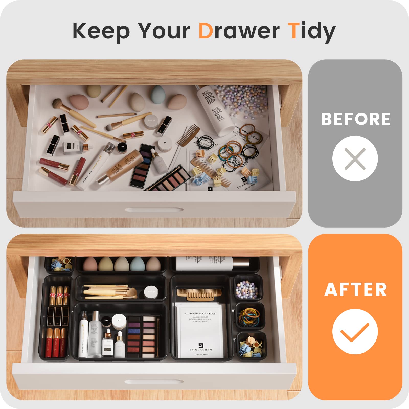 A-LuGei bathroom tidy organizer keeps toiletries neatly arranged and within reach.