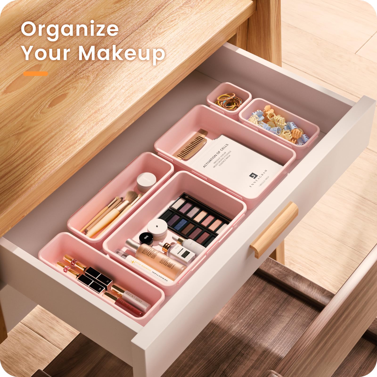 A-LuGei multipurpose drawer organizer fits kitchen, vanity, and office.