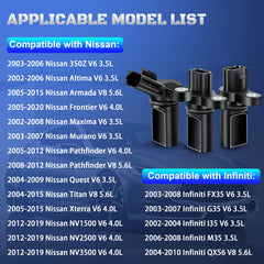 A-NAFTULY camshaft sensor for Infiniti G35, OEM-style connector close-up