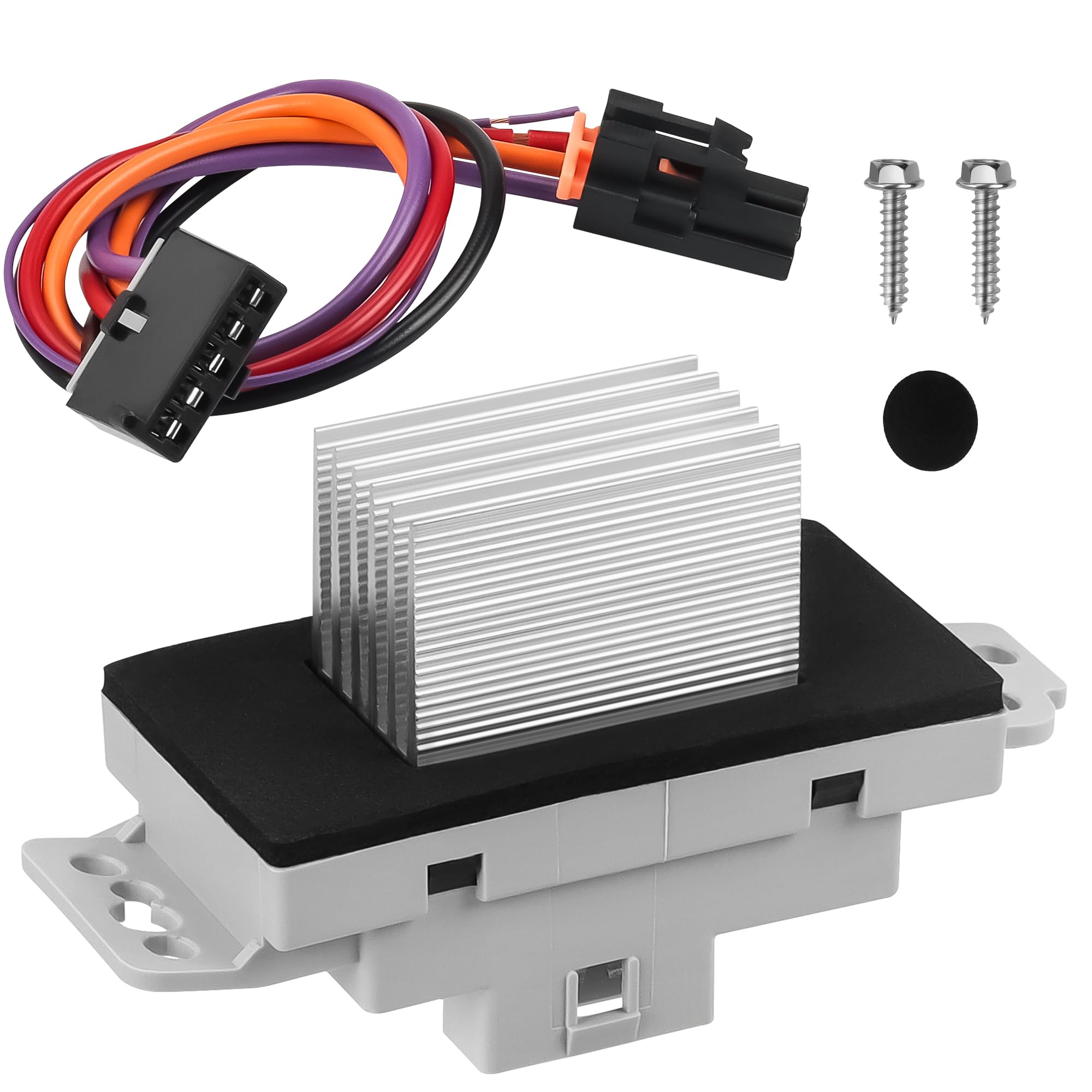 A-NAFTULY blower resistor kit with harness close-up shows rugged connector.