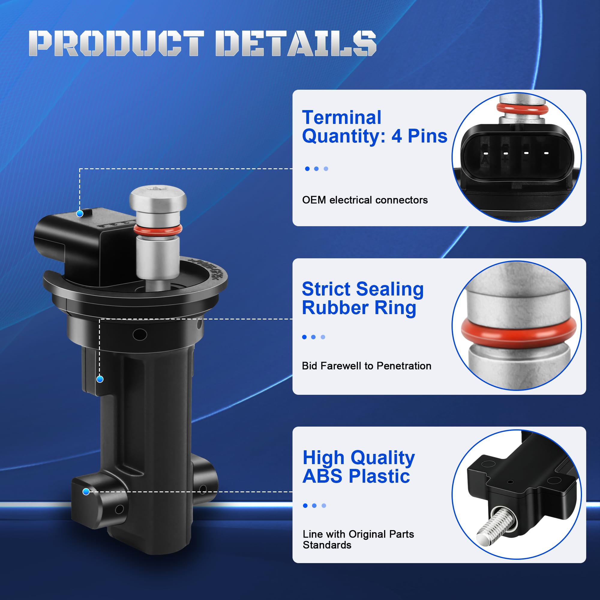 A-NAFTULY camshaft sensor plug-in installation enables easy DIY replacement.