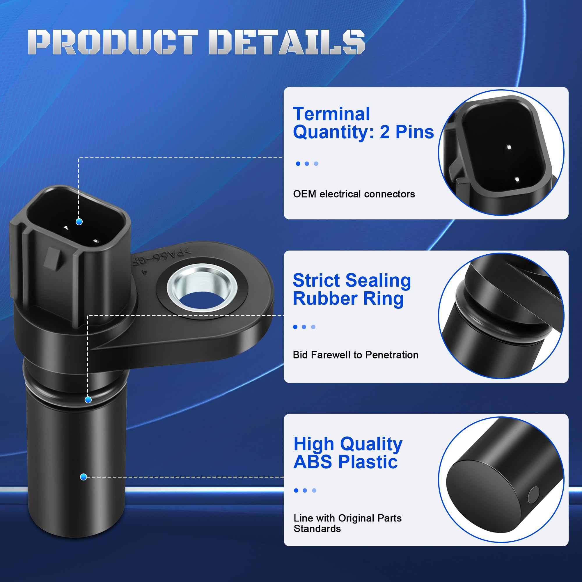 A-NAFTULY camshaft sensor side profile compact design for tight spaces