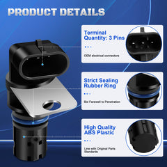 A-NAFTULY crankshaft sensor side profile shows compact installation-ready design.