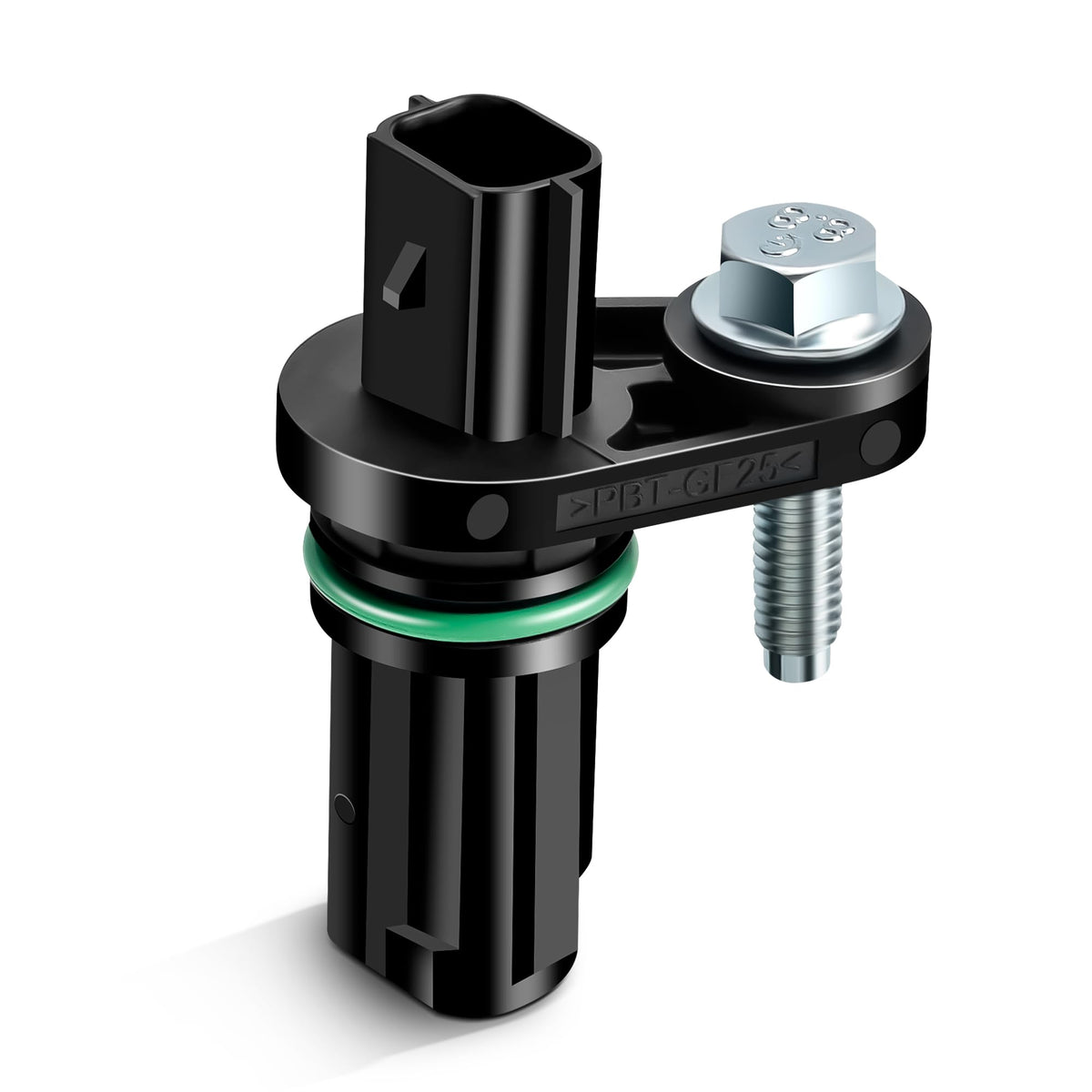 A-NAFTULY PC920 crankshaft sensor closeup showing durable connector and wiring.