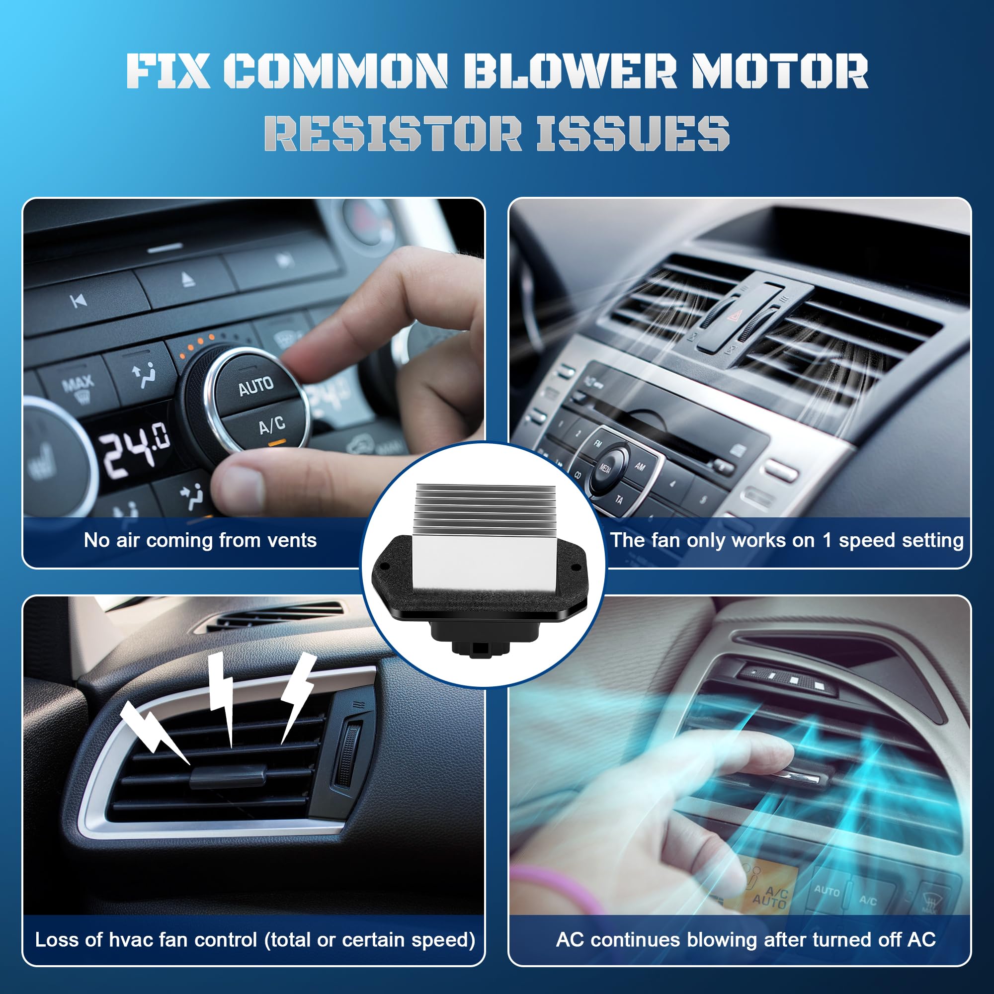 A-NAFTULY blower resistor module for Acura RDX with easy installation.